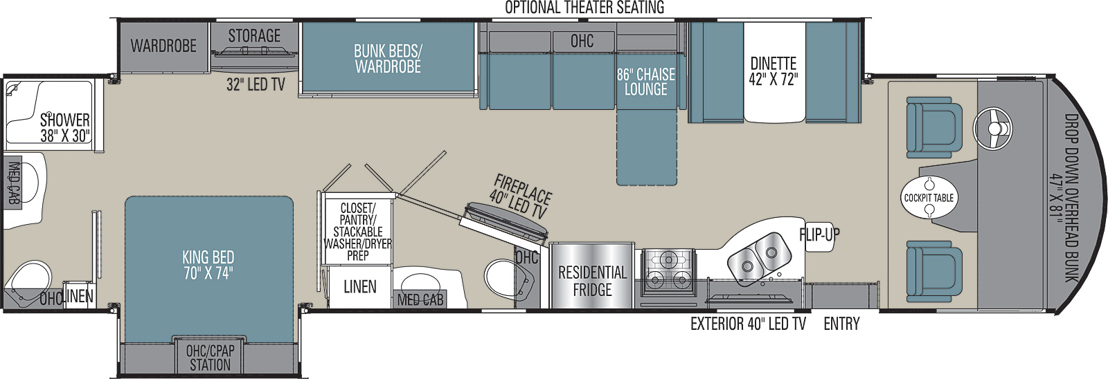 Mirada Select 37RB Class A Gas Motorhomes by Coachmen RV