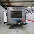 Rear View of the 263RLS with the Slide Out and Awning Extended May Show Optional Features. Features and Options Subject to Change Without Notice.