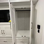 Large bedroom cabinet with view of 32" LED TV bedroom, with drawers, cabinets
 May Show Optional Features. Features and Options Subject to Change Without Notice.