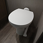 Foot Flush Toilet
 May Show Optional Features. Features and Options Subject to Change Without Notice.