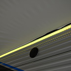 Close Up of LED Awning Light Strip Shown in Yellow. May Show Optional Features. Features and Options Subject to Change Without Notice.