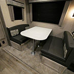Booth Dinette. 
 May Show Optional Features. Features and Options Subject to Change Without Notice.