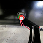 Battery Disconnect Mounted to the Front of the Frame.

 May Show Optional Features. Features and Options Subject to Change Without Notice.