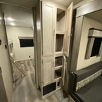 Four Door Pantry Shown with Two Doors Open, Partial of Bunk Room Shown.
 May Show Optional Features. Features and Options Subject to Change Without Notice.