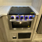 Stove/Oven with Blue LED Lights Shown On.
 May Show Optional Features. Features and Options Subject to Change Without Notice.