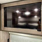 Close up view of bedroom tv with hidden cabinet
 May Show Optional Features. Features and Options Subject to Change Without Notice.