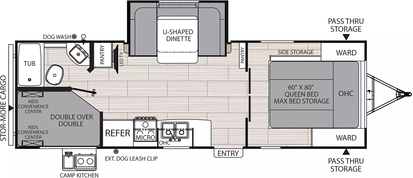 Northern Spirit Xtr 2549BHX Floorplan