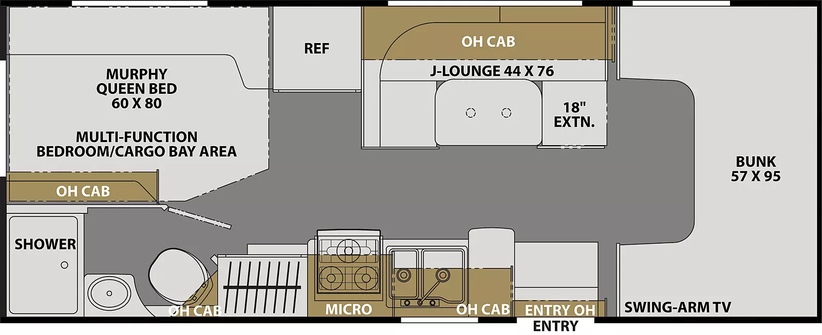 Freelander 22XG - Ford 350 Floorplan