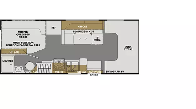 22XG - Ford 350 Floorplan Image