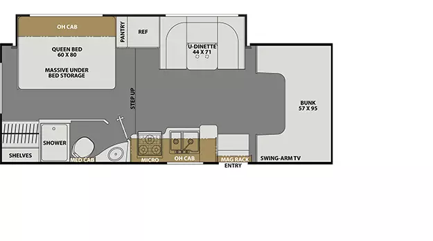 23FS - Ford 350 Floorplan Image