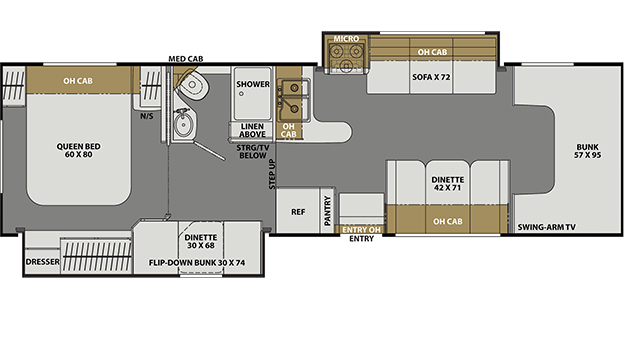 30BH - Ford 450 *Temporarily Unavailable Floorplan Image