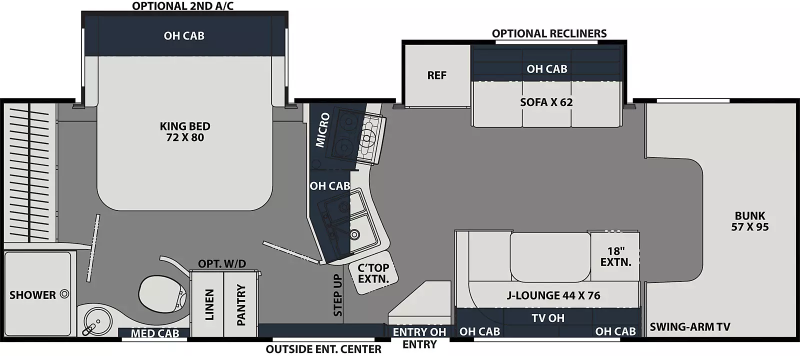 Leprechaun 298KB - Ford 450 Floorplan