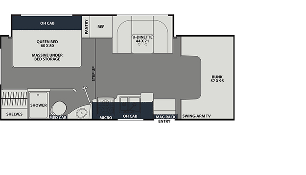 230FS Chevy 3500 Floorplan Image