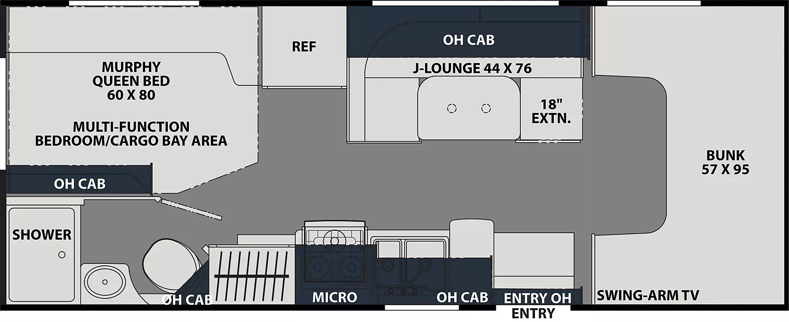 Leprechaun 220XG - Ford 450 Floorplan