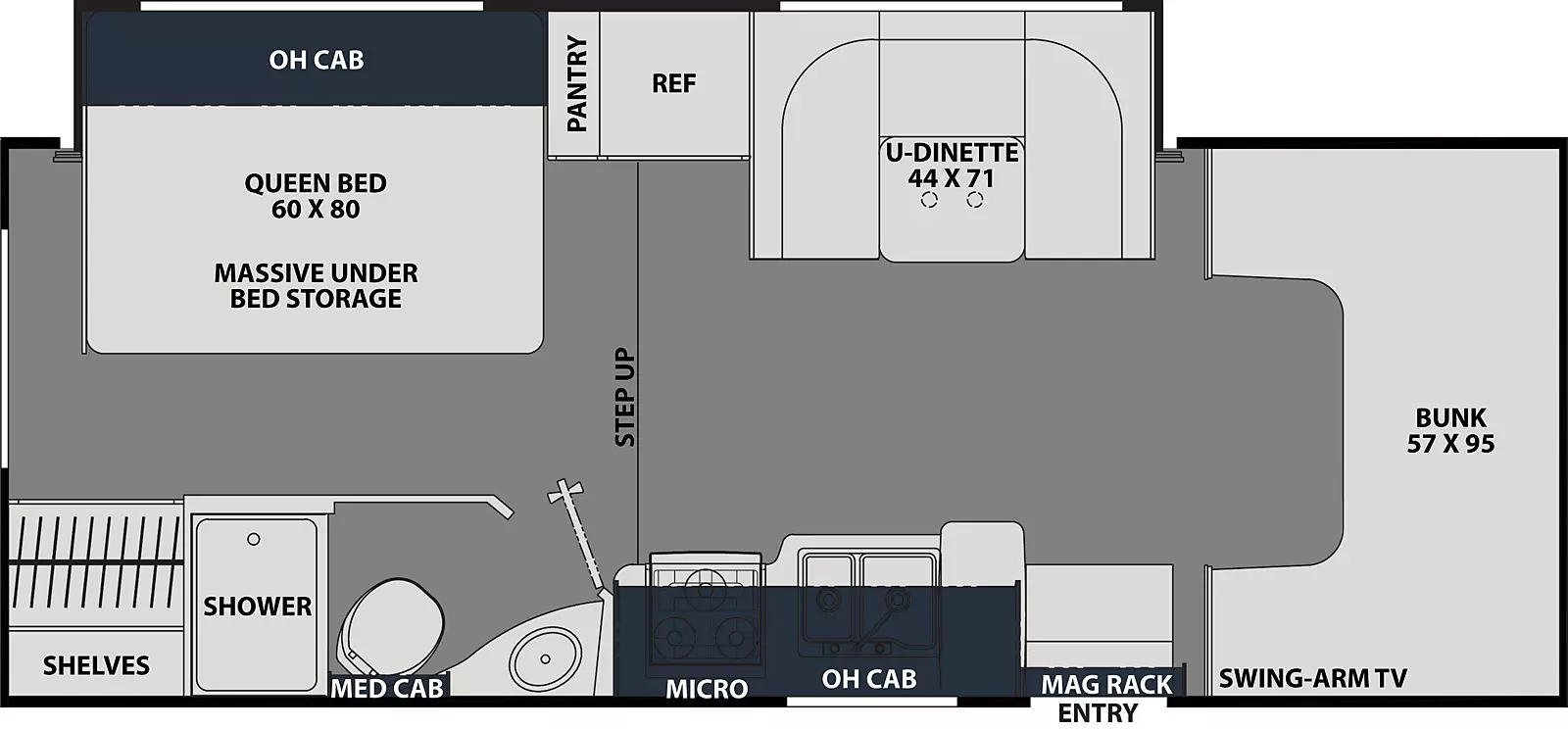 Leprechaun 230FS - Ford 450 Floorplan