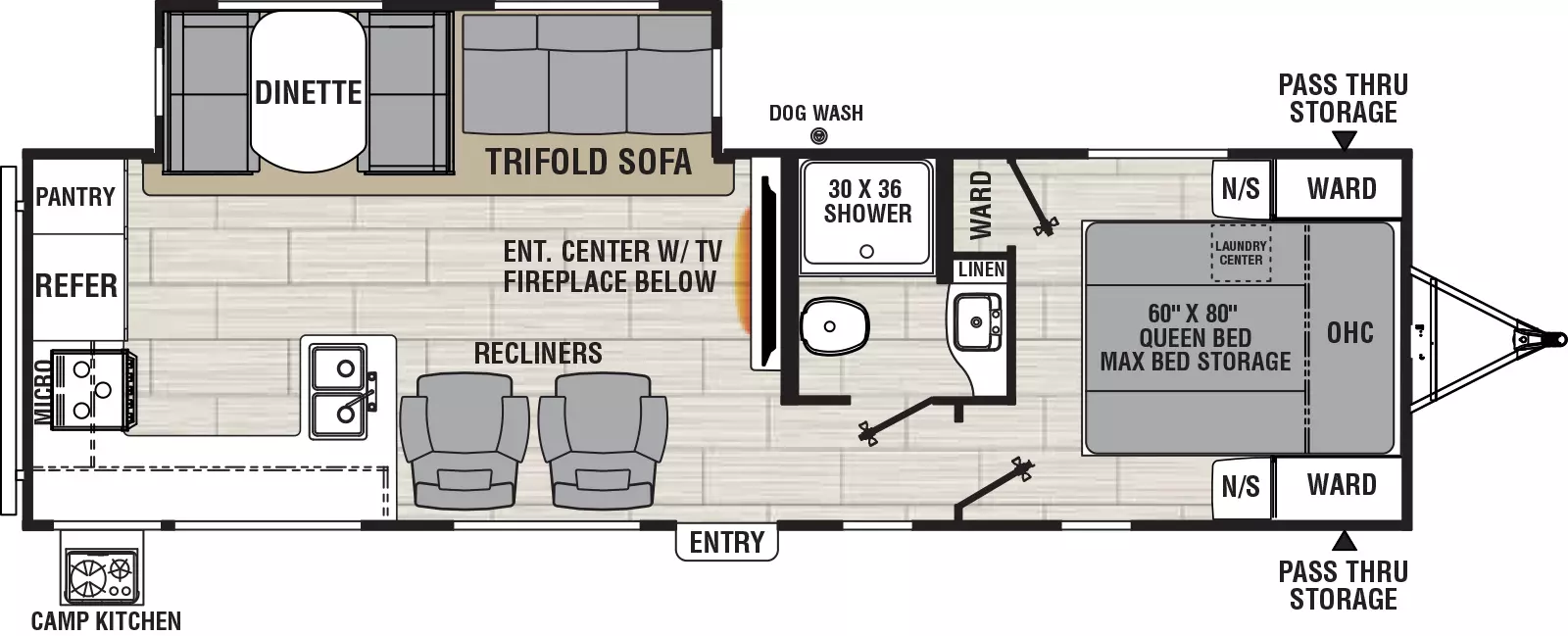 Northern Spirit 2965RK Floorplan