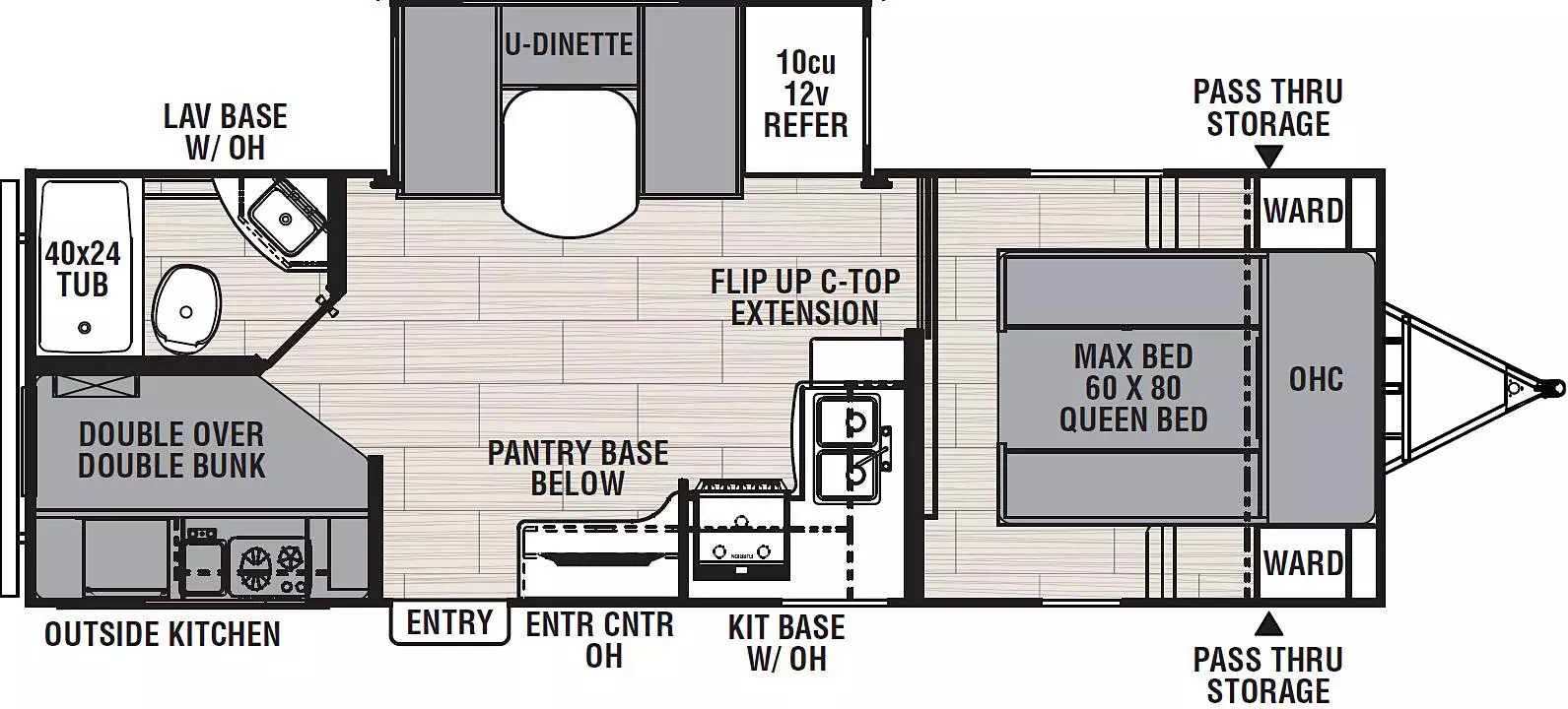 Northern Spirit 2455BH - DSO Floorplan