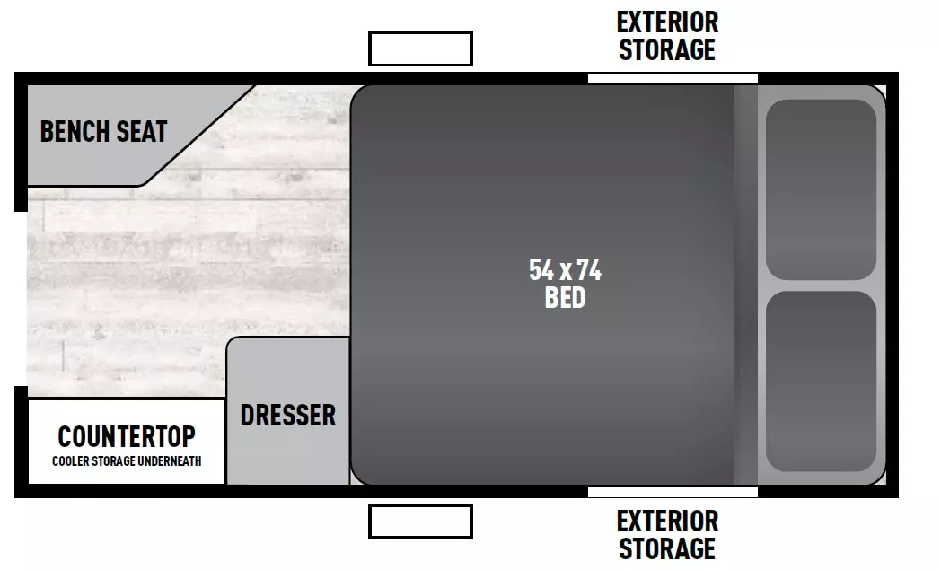 Clipper Camping Trailers Escape 9.0 TD - DSO Floorplan