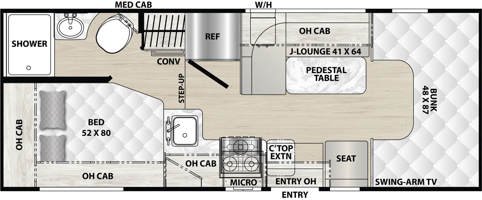 Cross Trail 20CB Floorplan