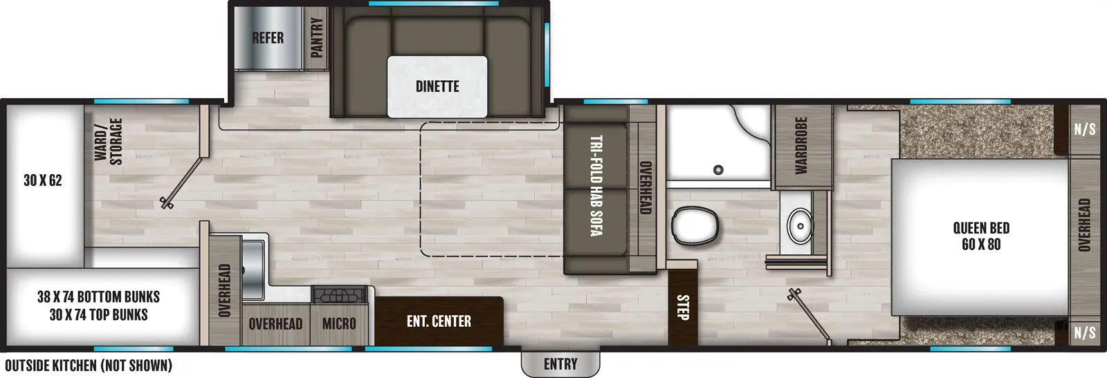 Chaparral Lite 274BH Floorplan