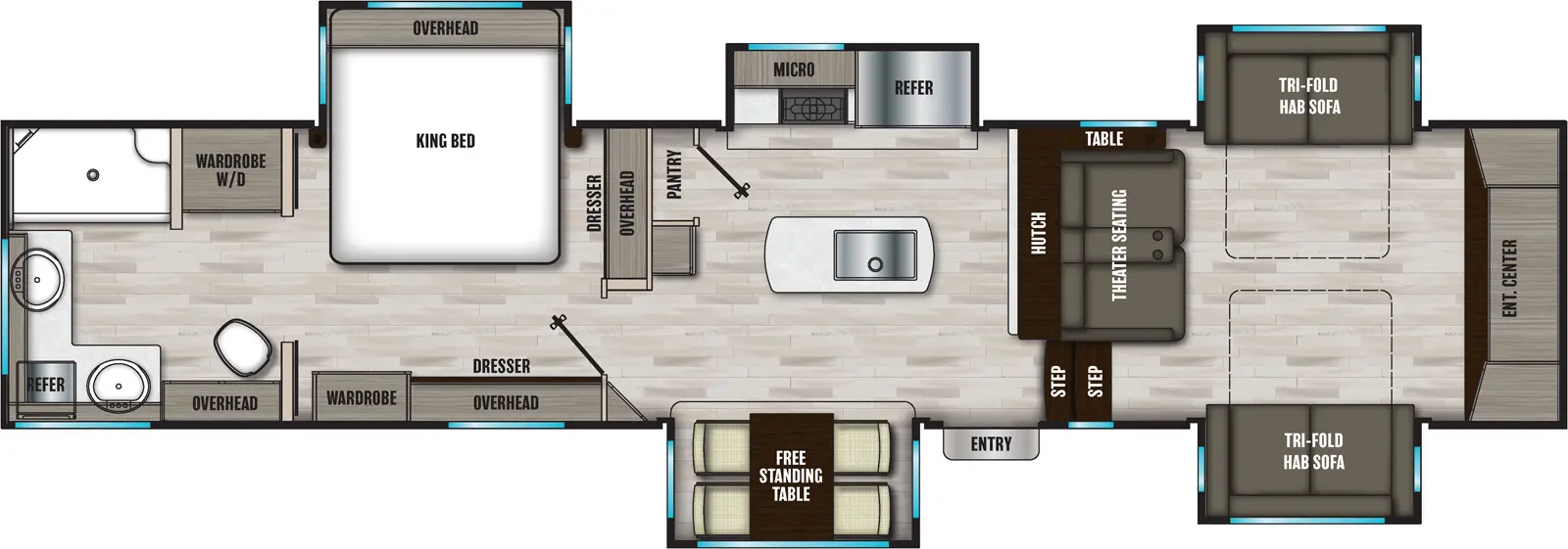 Chaparral 334FL Floorplan