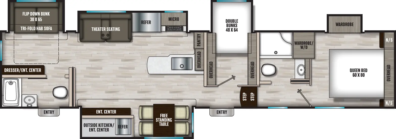 Chaparral 373MBRB Floorplan