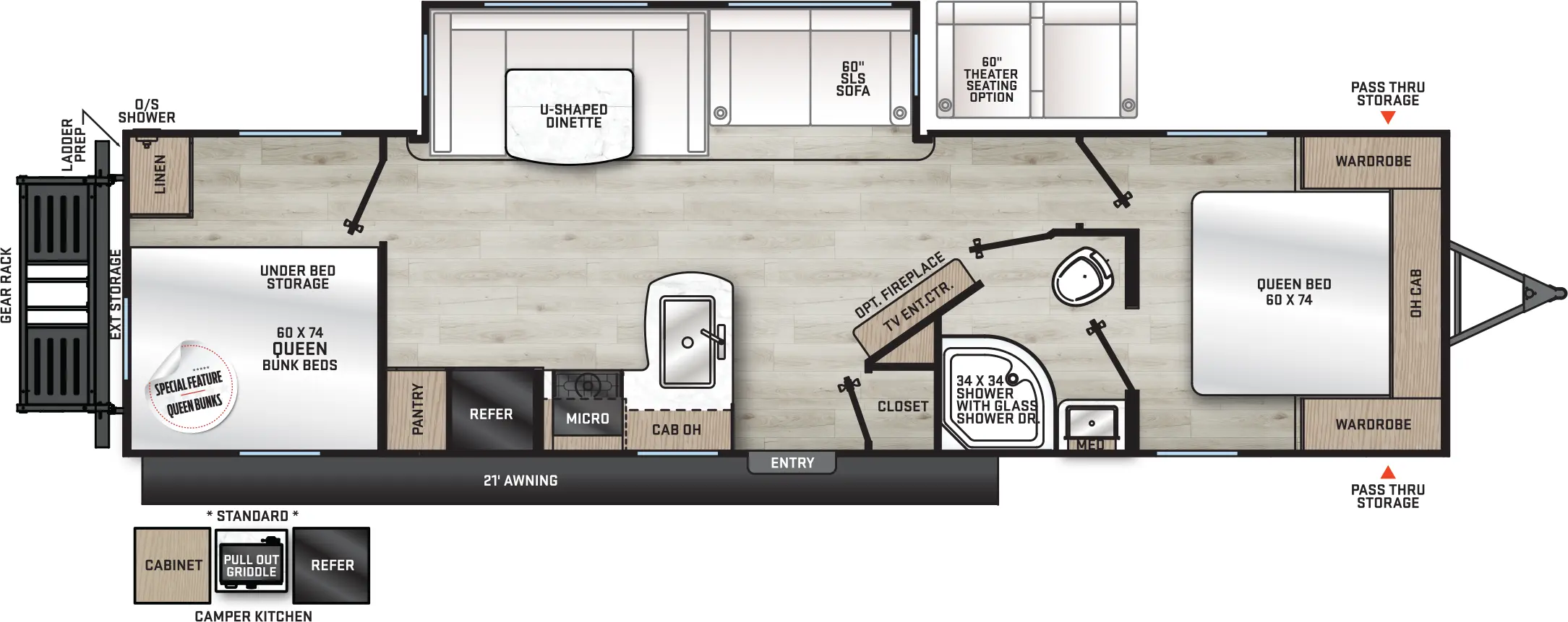 Catalina Legacy Edition 293TQBSCK Floorplan