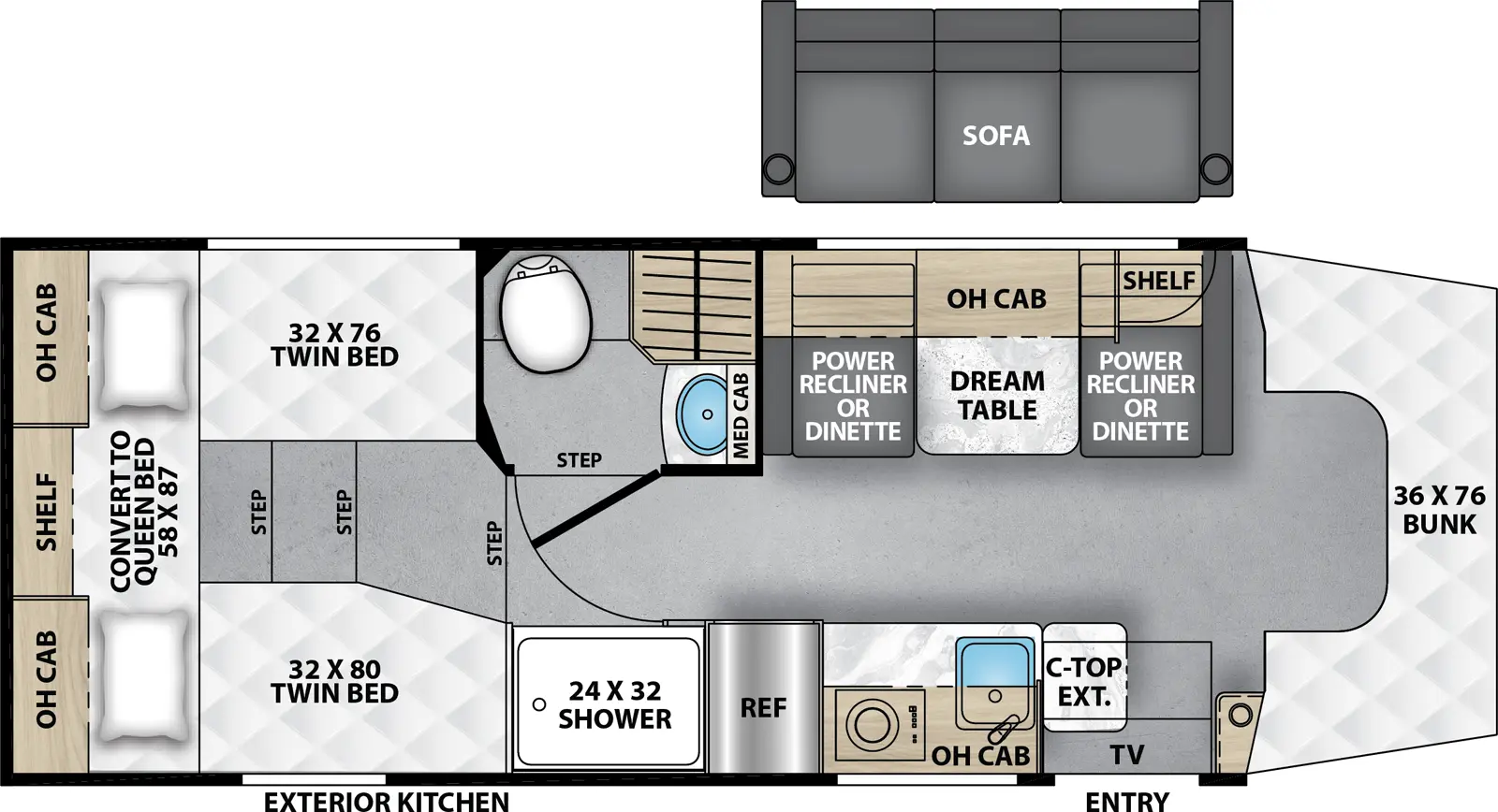 Cross Trail 26TB Floorplan