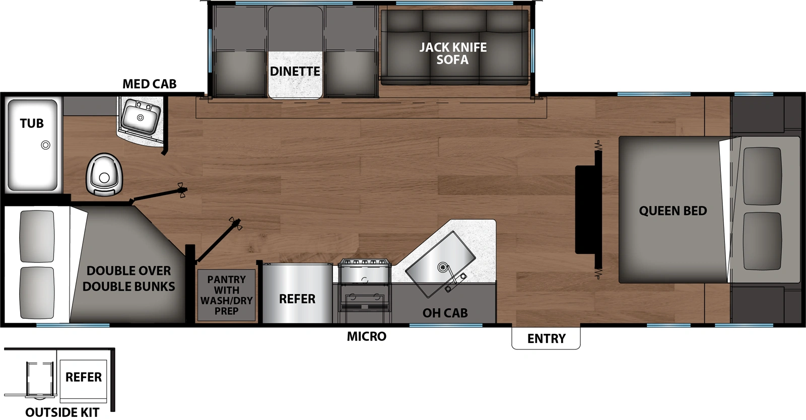 Shasta I 5 Edition & Compact 527BHS Floorplan