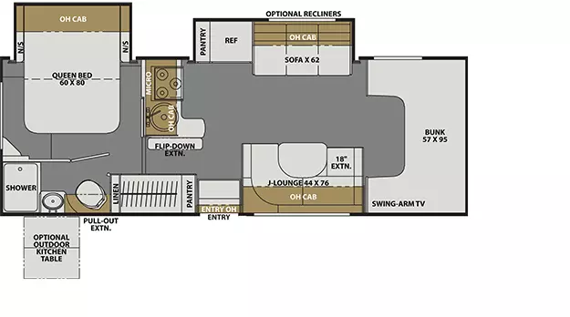 26DS - Ford 450 Floorplan Image