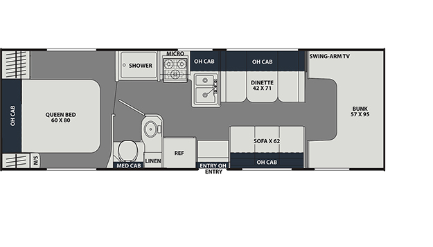 270QB Chevy 3500 Floorplan Image