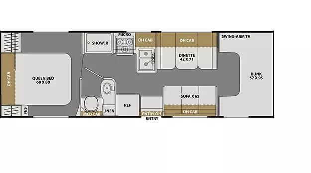 27QB - Ford 350 Floorplan Image