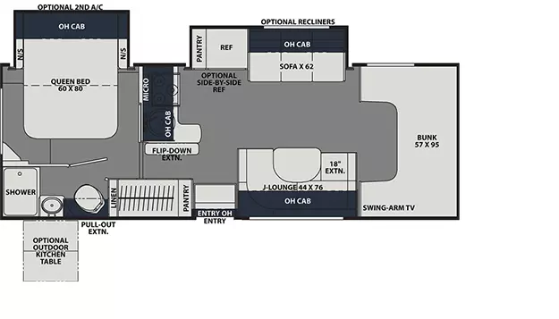 260DS - Ford 450 Floorplan Image